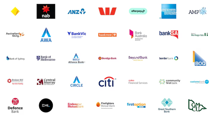 Logos of all banks in Australia